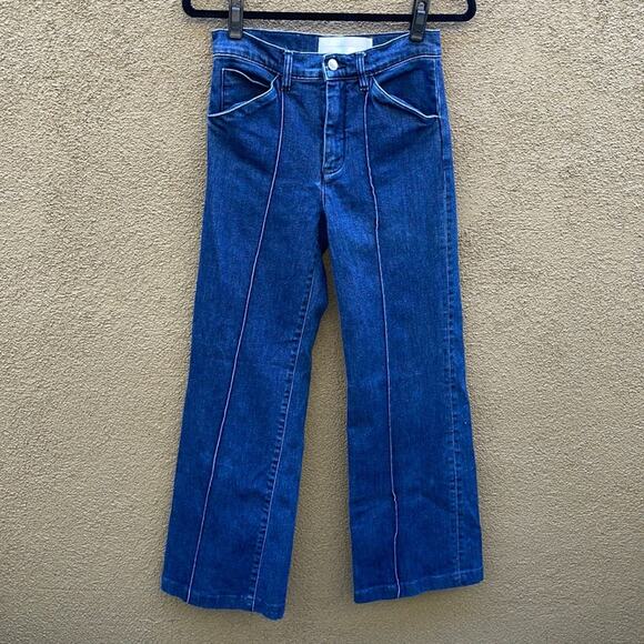 Victoria Beckham wide leg denim jeans - Picture 2 of 16